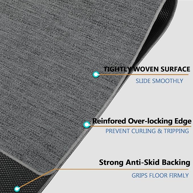Chair Mat for Hardwood Floor, Anti Slip, Computer Chair Desk Mat, Floor - Image 3