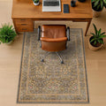 Vintage Gold Brown Office Chair Mat by JTJ