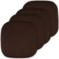 4 Pack Memory Foam Honeycomb Nonslip Back 16" x16" Chair/Seat Cushion Pad by SweetHomeCollection