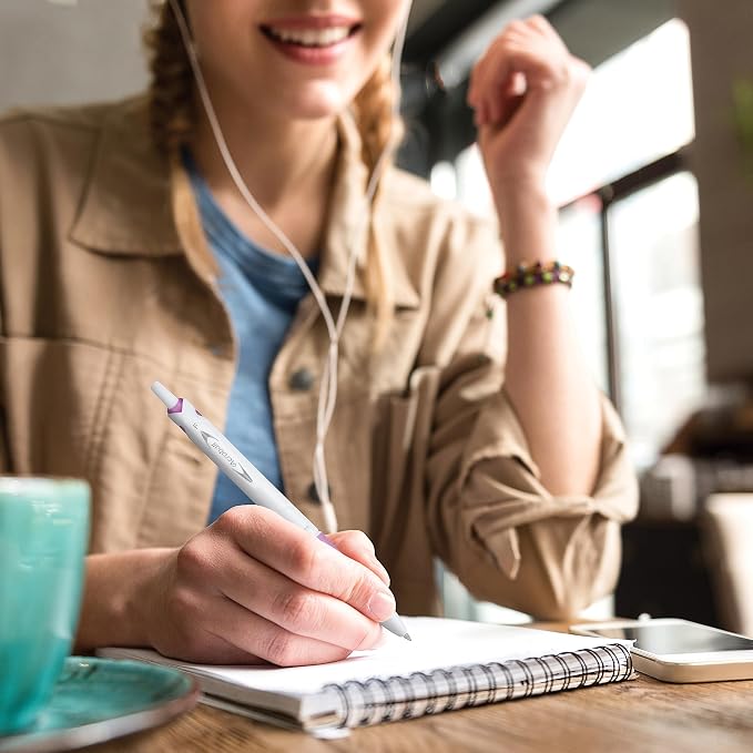 Pilot Acroball PureWhite Advanced Ink Refillable & Retractable Ball Point Pens - Image 6