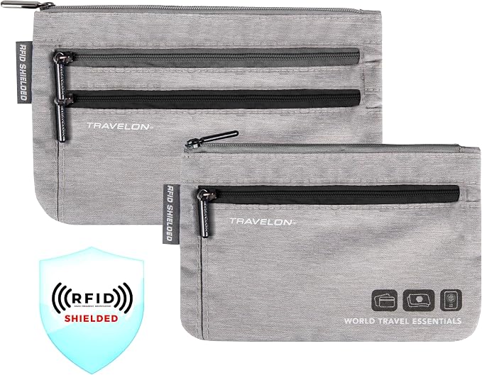 Travelon World Travel Essentials Set of 2 Currency and Passport Organizers - Image 4