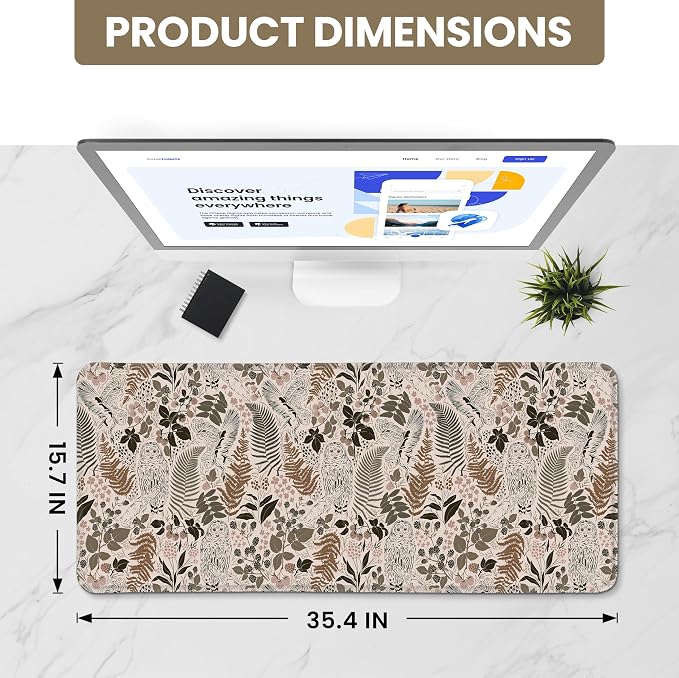 Aesthetic Desk Mat, Cute Magical Forest Desk Pad Protector - Image 2