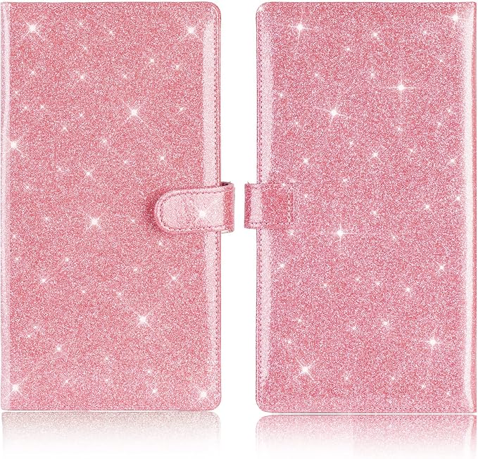 TOURSUIT Car Registration and Insurance Card Holder, Glitter Pink | Vehicle - Image 3