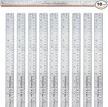 Breman Precision Metal Ruler 24 Inch Cork Back – 10 Pk Stainless Steel Straight by WAPortman