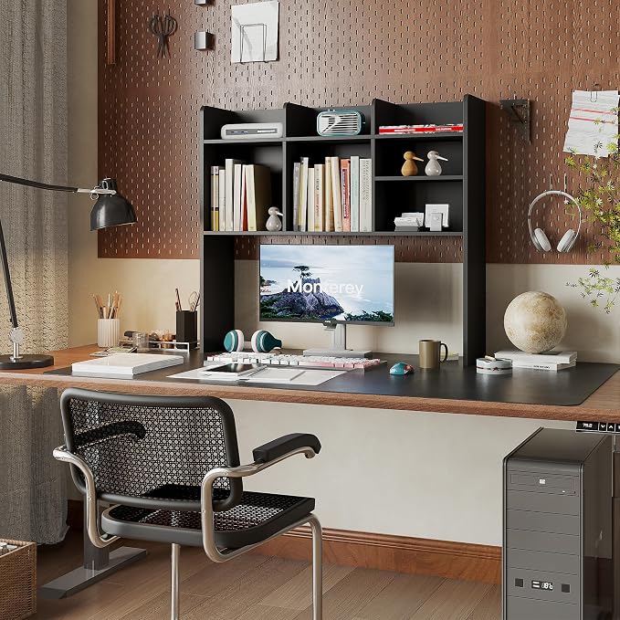 ChooChoo Desktop Bookshelf, Wood Desk Hutch Organizer - Image 4