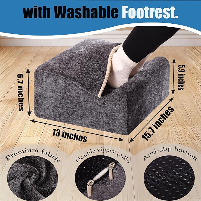 Keep Warm Foot Stool Foot Rest for Under Desk At Work | Office Footrest - Image 2