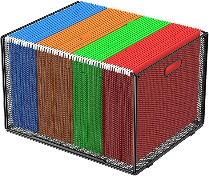 MaxGear Hanging File Organizer Box, Letter Legal Size File Folder Organizer | by MaxGear