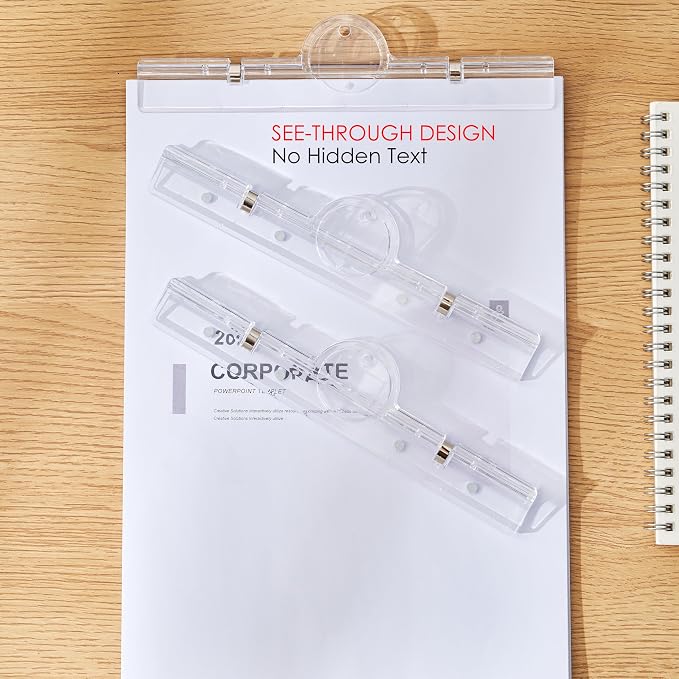 Large Magnetic Binder Clips, Extra Strong 7.9" Paper Clamps, Transparent | - Image 6