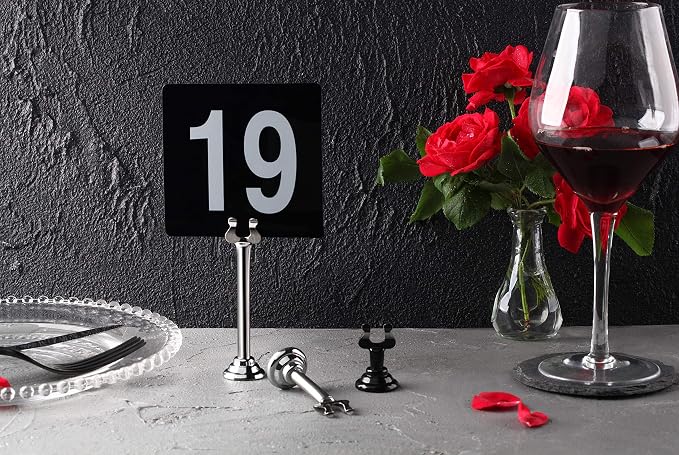 New Star Foodservice Triton Harp Clip Style Place Card / Table Number Holder - Image 4