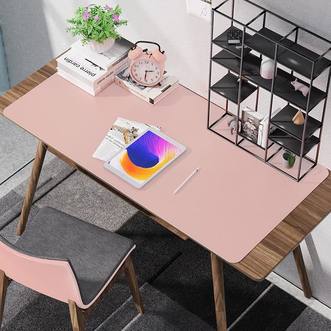 AFIING Cork Desk Mat 47" x 23.6", Dual-Sided Natural Cork & PU Leather Desk Pad - Image 6