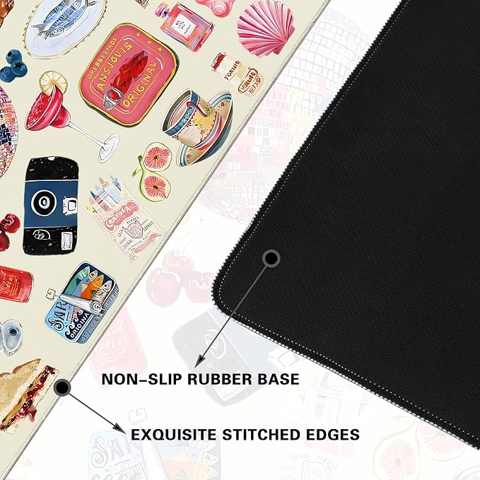 Desk Cover Mat, Large Cute Mouse Pad, Desk Pad Mat Decor - Image 4