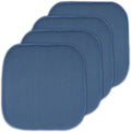 4 Pack Memory Foam Honeycomb Nonslip Back 16" x16" Chair/Seat Cushion Pad by SweetHomeCollection