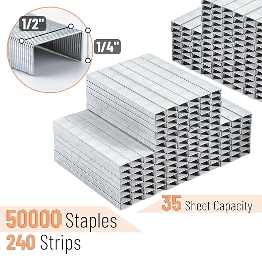 Mr. Pen- Staples for Stapler, 1/4 inch, 35 Sheet Capacity | Ideal for Desk - Image 2