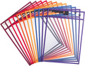 Mr. Pen- Reusable Dry Erase Pocket Sleeves, 12 Pack, Colorful | Sunset Color by MrPen