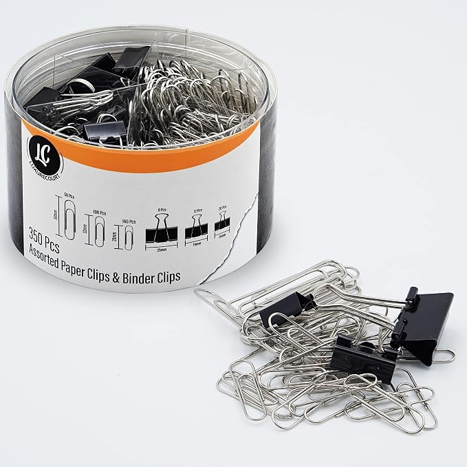 350 Pack Paper Clips and Binder Clips Set by Luxurecourt - Image 6