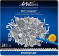 STAEDTLER Mars Lumograph Drawing Pencils: Set of 24 in Metal Case by Staedtler
