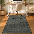 Vintage Floral Dark Green Office Chair Mat by JTJ