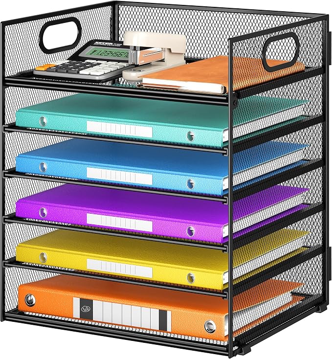 6 Tray Paper Organizer Letter Tray by Lavatino