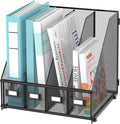 SUPEASY Magazine File Holder, Binder Holder Metal Desk Organizer by SUPEASY