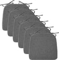 Ruqmuis Chair Cushions for Dining Chairs, D-Shaped Chair Pads by Ruqmuis