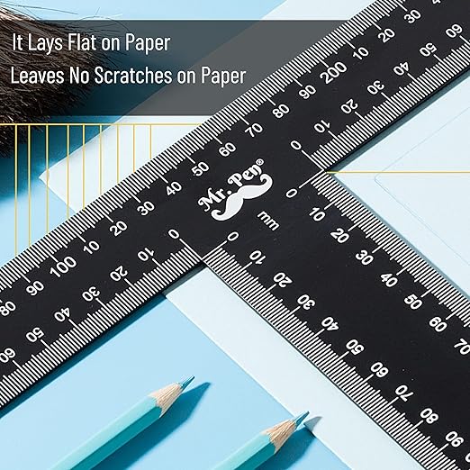 Mr. Pen - T Square, T Ruler, 12 inch Metal Ruler, T Square Ruler | Drafting - Image 5