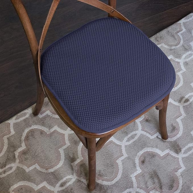 Sweet Home Collection Cushion Memory Foam Chair Pads Honeycomb Nonslip Back - Image 5