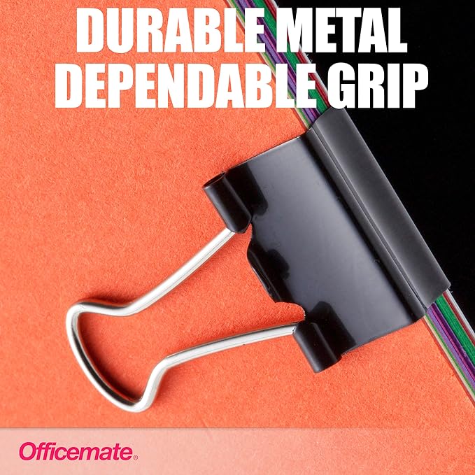 Officemate Small Binder Clips, 12 Boxes of 1 Dozen Each - Image 3