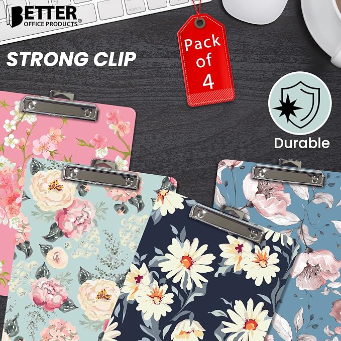 Better Office Products Fashion Clipboard, Standard A4 Letter Size, 12.5" x 9" - Image 4