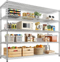 REIBII 55.5" W Storage Shelves 3200LBS Metal Shelving 5 Tier Wire Shelving by REIBII