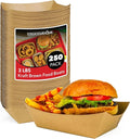 Stock Your Home Extra Large Disposable Brown Kraft Paper Food Trays, 3-Lb by StockYourHome