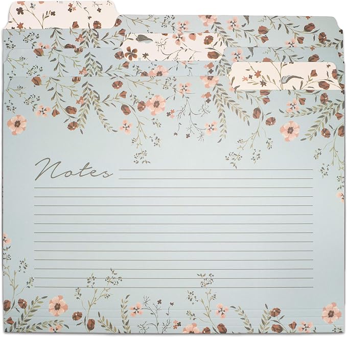 Steel Mill & Co. Set of 6 File Folders, Woodland Floral | Thick Sturdy - Image 9