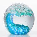Qianwei Ocean Waves Hand Blown Glass Decor Crystal Ball Sea Figurines Gifts | by QianweiCrystal