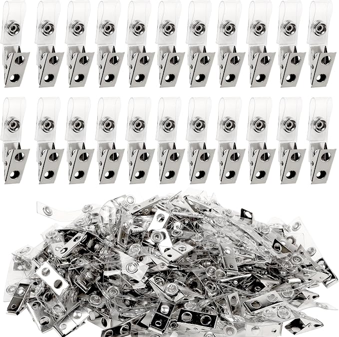 Happy Trees 150pc Metal Badge Clips by HappyTrees