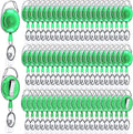 Laumoi 80 Packs Retractable ID Badge Holder Name ID Badge Reel Clips Keychain by Unknown
