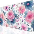 Desk Cover Mat, Floral Large Mouse Pad, Computer Laptop Mat Desk Decor by Unknown