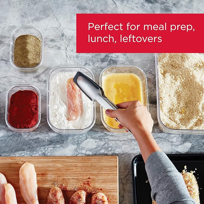 Rubbermaid Brilliance Food Storage Containers, 14 Piece Plastic Containers - Image 3