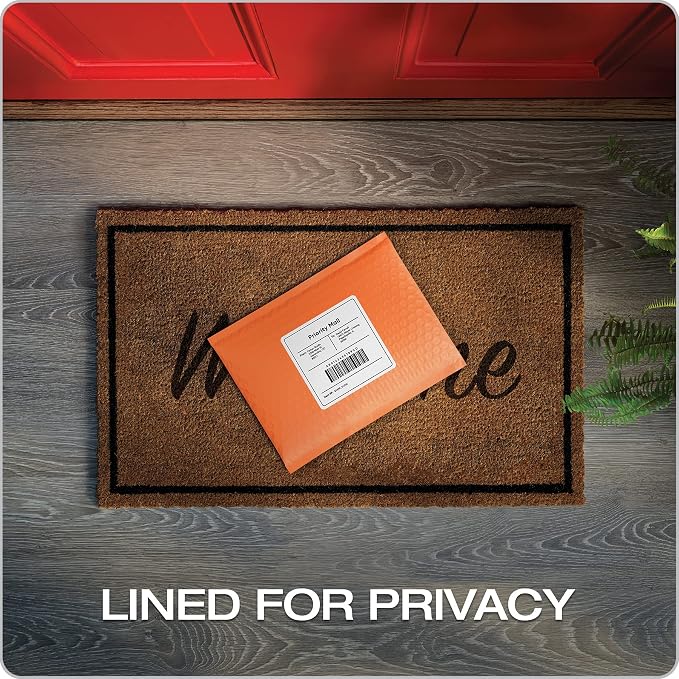 Quality Park Bubble Mailers, 6 x 9 Shipping Envelopes, Water Resistant Orange - Image 5