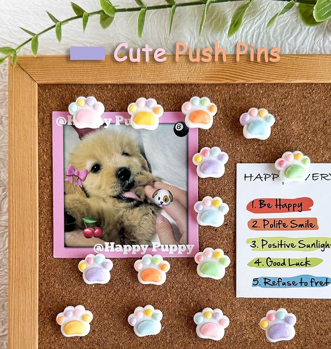 30 Pcs Cute Push Pins, Decorative Thumb Tacks, Animal Push Pins - Image 2