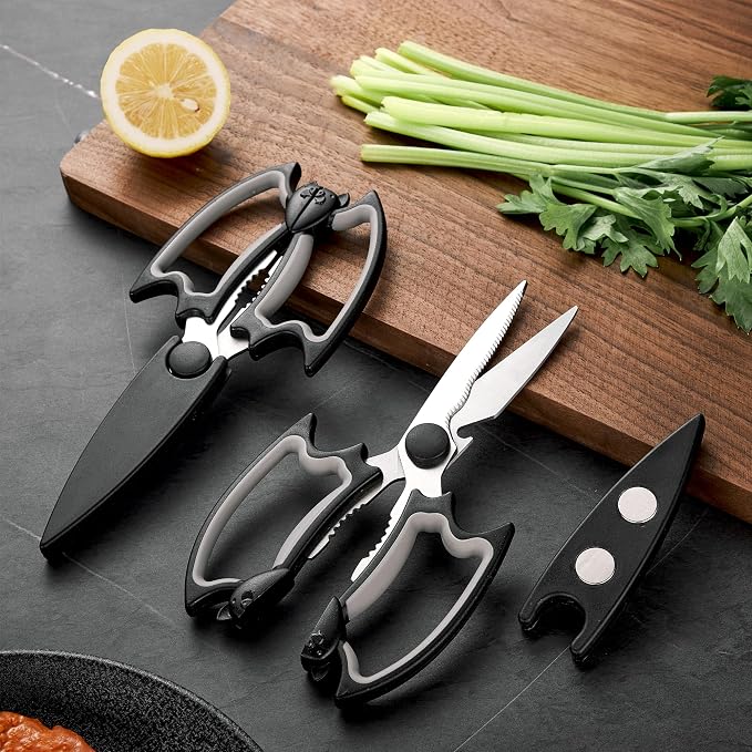 OMDAR Bat Kitchen Scissors All Purpose 2 Pack - Image 8