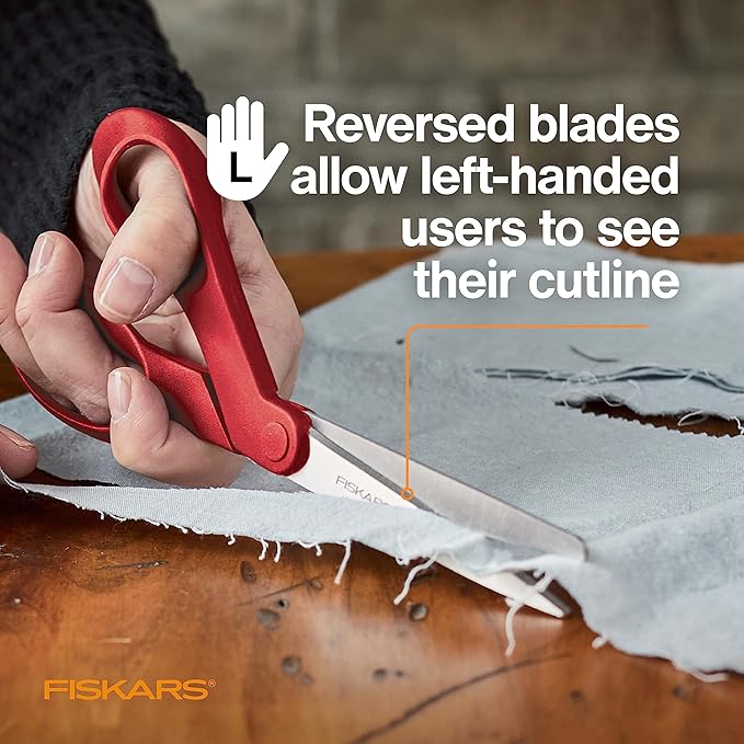 Fiskars Left-Handed Scissors, Precision Cutting - Image 3