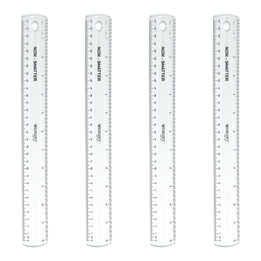 Westcott 12-Inch Flexible Shatterproof Rulers, Flexible Design by Westcott