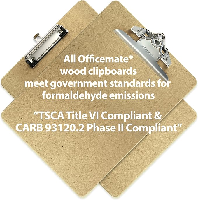 Officemate Recycled Wood Clipboard, Letter Size, Low Profile Clip, 9 x 12.5 - Image 7