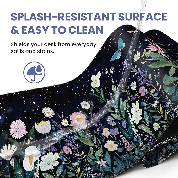 Aesthetic Desk Mat, Cute Celestial Garden Desk Pad Protector - Image 5