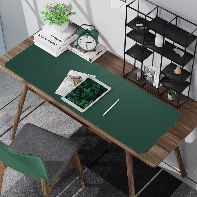 AFIING Cork Desk Mat 55" x 17", Dual-Sided Natural Cork & PU Leather Desk Pad - Image 5