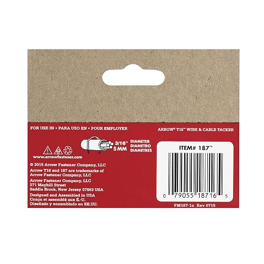 Arrow Fastener 187 Genuine T18 Staples, 7/16 Inch Leg Length, 3/16-Inch Crown - Image 5