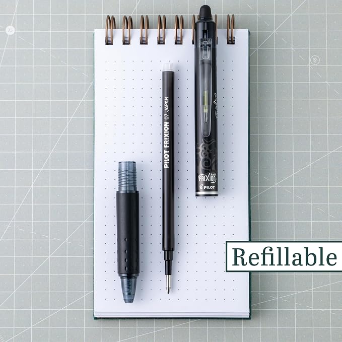 PILOT FriXion Clicker Erasable Pens, Refillable & Retractable Gel Ink Pens - Image 4