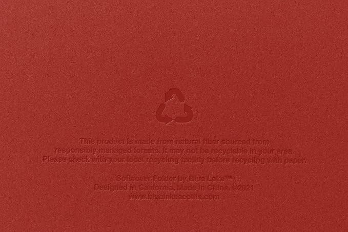 Blue Lake ECOLIFE Recyclable Paper 6-Pockets Expanding File Document Folder - Image 2