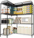 M MZG 4 Tiers Storage Shelves Load 1200LBS, Metal Shelving Wire Metal Shelving by MEIGAOPLASTICANDMETALHKCOLIMITED