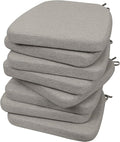 AAAAAcessories D-Shaped Chair Cushions, Machine-Washable Cover, Khaki Gray by AAAAAcessories