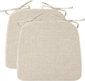 Ruqmuis Chair Cushions for Dining Chairs, D-Shaped Chair Pads by Ruqmuis